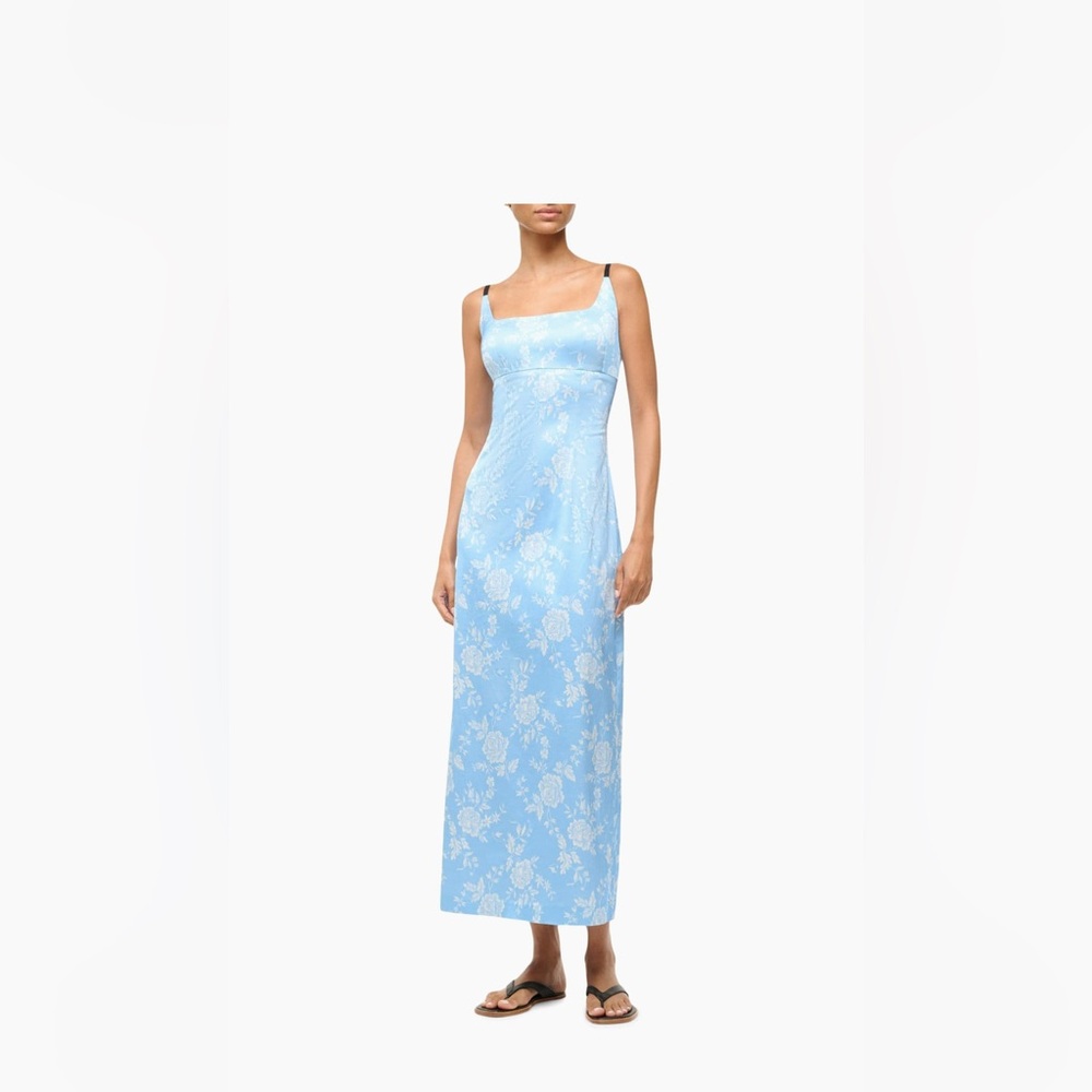 STAUD Carol Print Sleeveless Maxi Dress